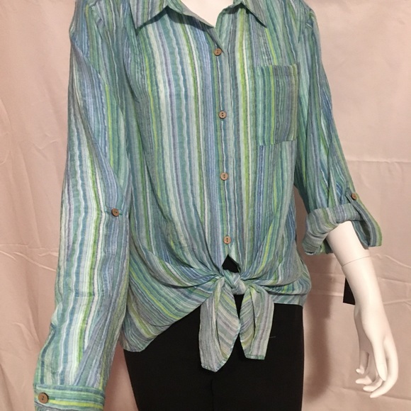 Zac and Rachel striped shirt - Picture 10 of 12